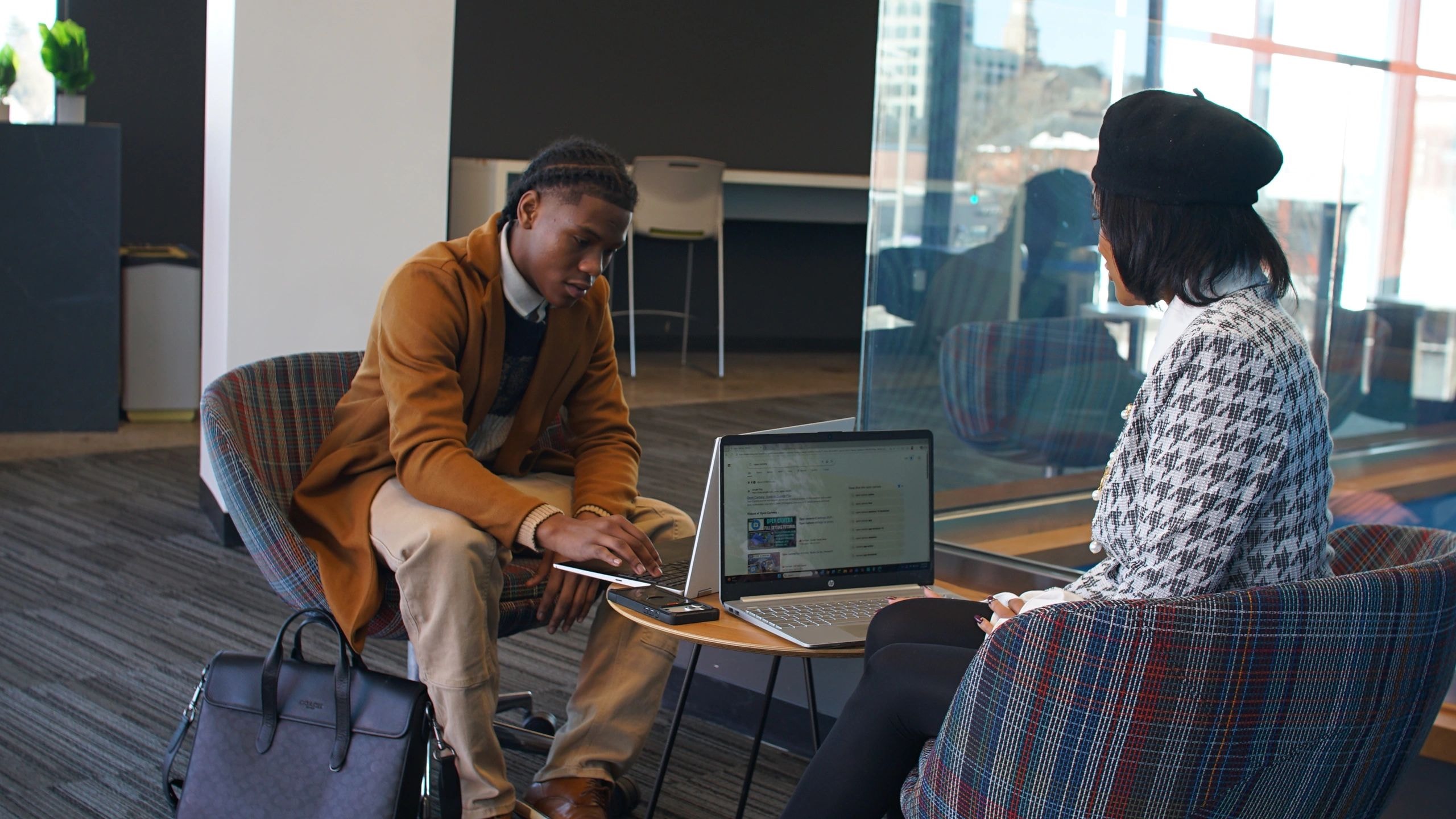 Professional business meeting and collaboration